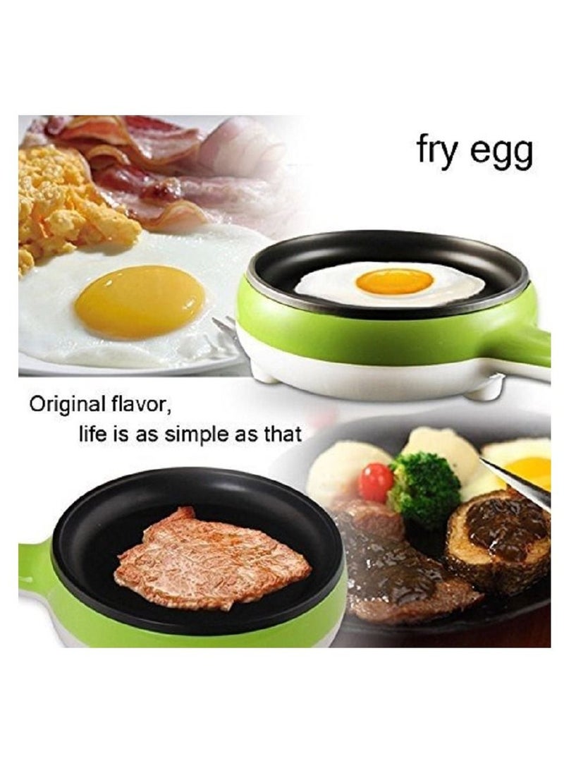 Toshionics - Multifunctional 2 in 1 Electric Egg Boiling Cooker Steamer With nonstick Frying Pan - Image 1