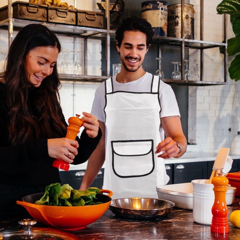 Oil Proof Clear Apron Heavy Duty Transparent Apron Cooking Apron Kitchen Supplies - Image 2