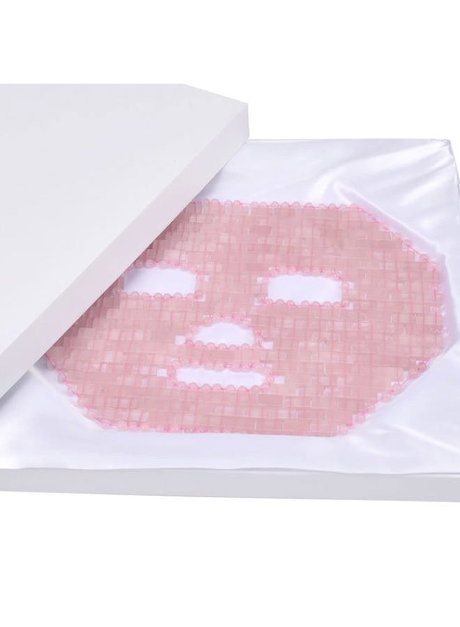 ideayard Jade Facial Mask｜100% All Natural Jade Sleep Mask｜Diminish Puffiness｜Soothe Eye Fatigue｜Pink Rose Quartz - Image 5