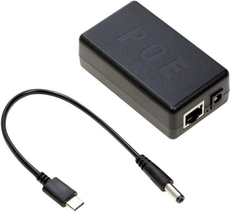 UCTRONICS USB-C PoE Splitter Gigabit, PoE to USB-C 5V/4A Power Supply for Raspberry Pi 4 and More, 802.3at Power Over Ethernet to USB Type-C Adapter - Image 1