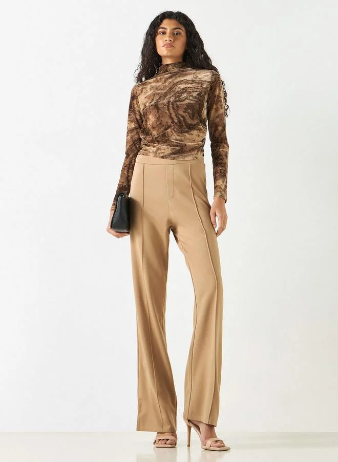 2Xtremz 2Xtremz Flared Leggings with Pintuck Detail and Elasticated Waistband