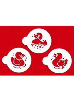 Designer Stencils Designer Stencils C784 Rubber Duckies Cookie Set, Beige/semi-Transparent  - Image 1