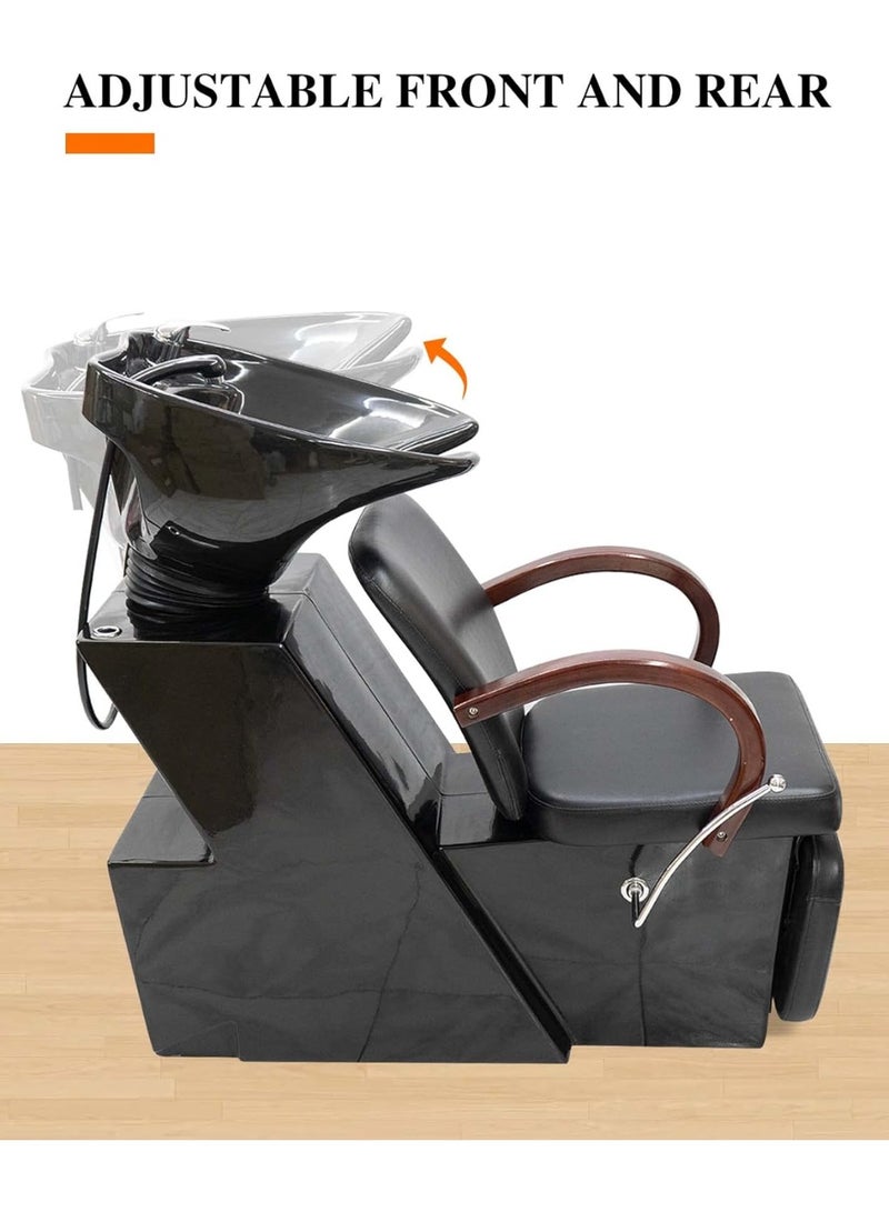 Meishida Beauty Salon Shampoo Backwash Unit Sink Station Tilting Ceramic Sink  - Image 3