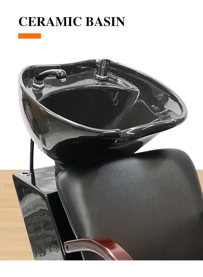 Meishida Beauty Salon Shampoo Backwash Unit Sink Station Tilting Ceramic Sink  - Image 4