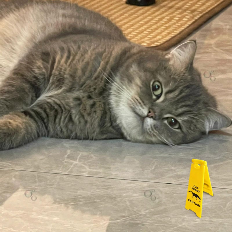 Joyline Mini Cat Vomit Sign - Perfect Gag Gift for Cat Lovers and Humor Enthusiasts(Cat Vomit Sign) - Image 5