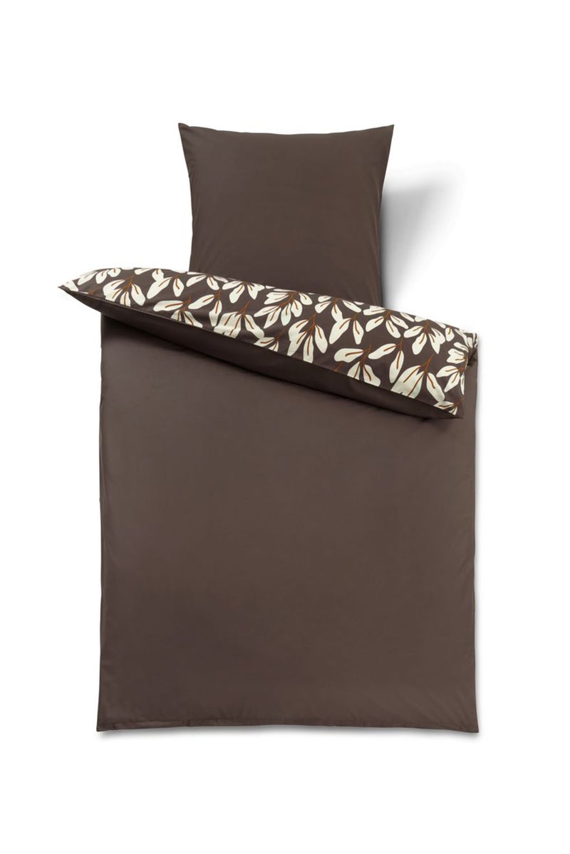 Tchibo Single Printed Duvet Set 135 x 200 cm, Dark Brown Combo  - Image 3