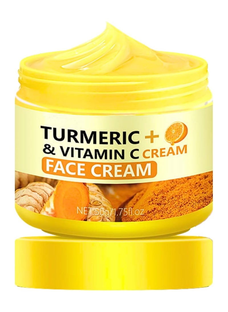 Natural Natural Anti-Aging Turmeric Face Cream, Dark Spot Corrector for Face, with Vitamin C 