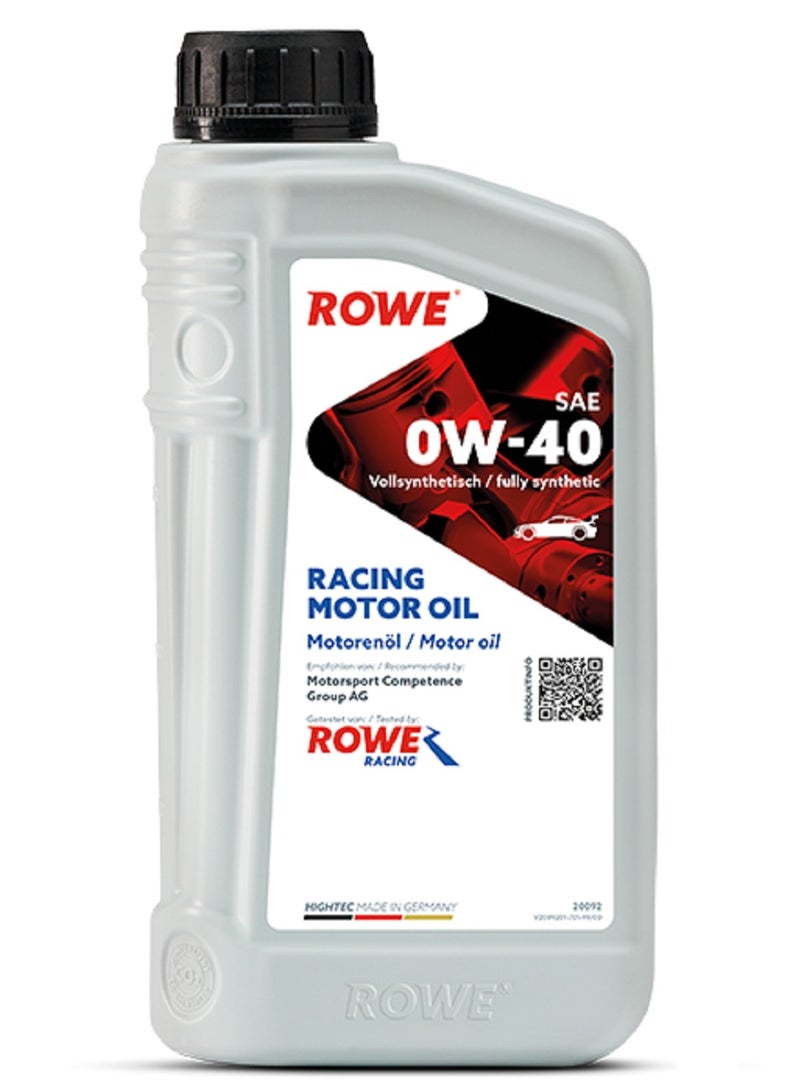 ROWE HIGHTEC RACING MOTOR OIL SAE 0W-40 (1 Ltr.) MULTI-ESTER TECHNOLOGY, Top-quality, Fully Synthetic - Germany - Image 1