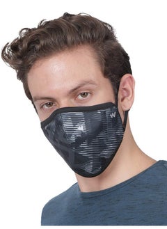 وايلد كرافت قناع تنفس خارجي قابل لإعادة الاستخدام للجنسين من Wildcraft مصنوع من البوليستر SUPERMASK W95+، 5 قطع: طباعة فرعية: BLK_TRIZI: M (8903338298113 متوسط)  - Image 4