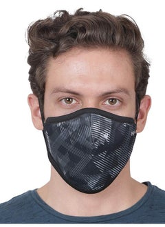 وايلد كرافت قناع تنفس خارجي قابل لإعادة الاستخدام للجنسين من Wildcraft مصنوع من البوليستر SUPERMASK W95+، 5 قطع: طباعة فرعية: BLK_TRIZI: M (8903338298113 متوسط)  - Image 2