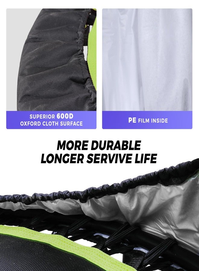 LESKEP Trampoline Spring Cover 40in with 600D Oxford Cloth Optional & Compressed Suede Replacement Mini Trampoline Cover - 40in Black - Image 3