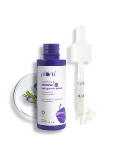 Plum Hair Growth Serum | With Rosemary, 3% Redensyl, 4% Anagain, 3% Baicapil, & Ginseng Extract | Reduces Hairfall, Boosts Hair Growth, Improves Hair Density |For Men & Women | 30Ml  - Image 1