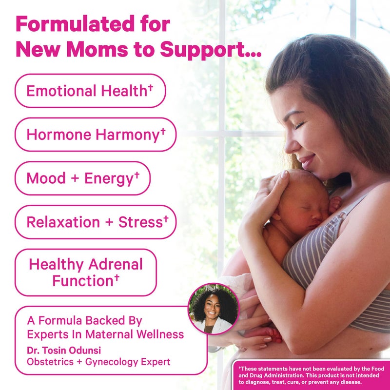 Pink Stork Postpartum Uplift Mood Support Tea: Hormone Balance for Women After Pregnancy, Chamomile Tea with Red Raspberry Leaf for Postpartum Recovery - Postpartum Essentials - Caffeine-Free, 15 Sachets - Image 3