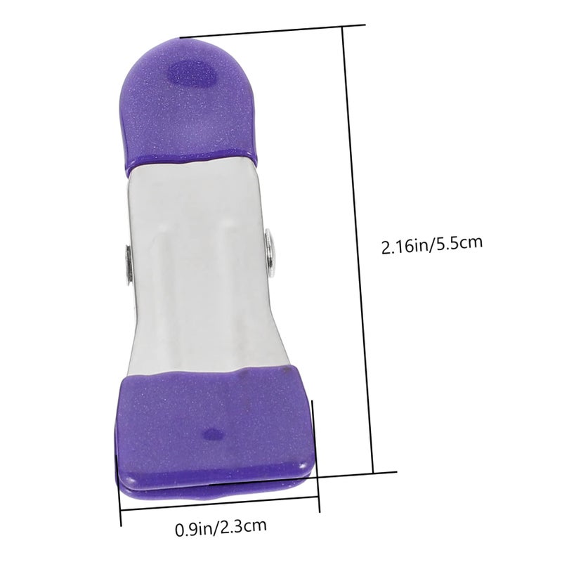 Heavy Duty 10 Pack Purple Clothespins For Outdoor Hanging And Food Bag Clips - Image 3