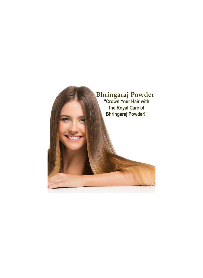 mi nature - Bhringraj Powder Eclipta Prostrata  by mi nature | 227g 8oz 0.5lb | 100% Natural and Pure | Hair Growth | Hair Pack | Improves Hair quality | Resealable zip lock pouch - Image 1