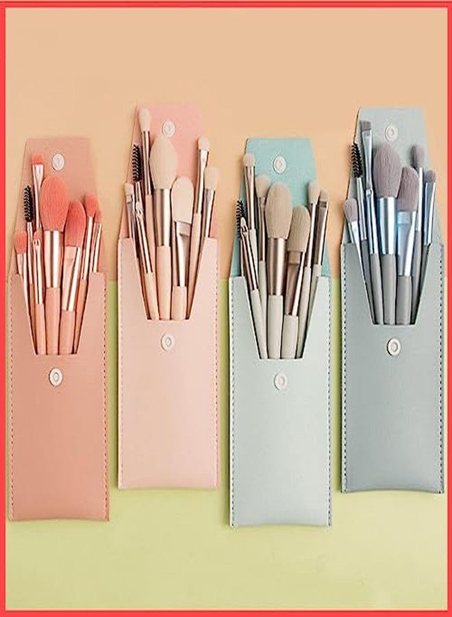 B-BUCKET ETSAP 8 Pcs Brush Set With Pouch, Makeup Brushes Premium Synthetic Kabuki Foundation, Concealers, Eye Shadows Professional Blush, Face Powder, Highlighter, Contour, Blending Eyeliner (MULTICOLOUR) - Image 5