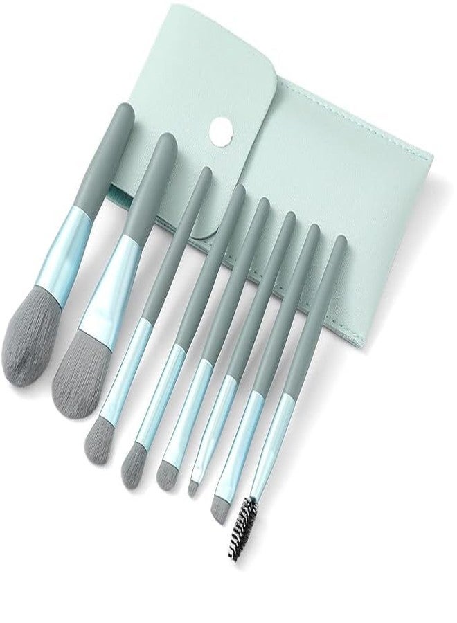 B-BUCKET ETSAP 8 Pcs Brush Set With Pouch, Makeup Brushes Premium Synthetic Kabuki Foundation, Concealers, Eye Shadows Professional Blush, Face Powder, Highlighter, Contour, Blending Eyeliner (MULTICOLOUR) - Image 2