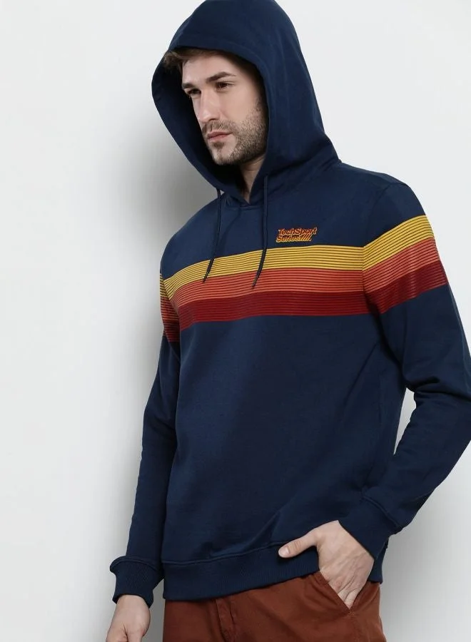 The Indian Garage Co Men Regular Fit Printed Round Neck Full Sleeves Sweatshirt