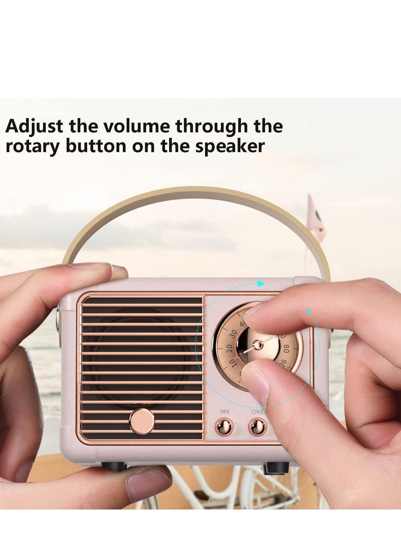 Generic - HM-11 Bluetooth Portable Radio, Retro Mini Speaker with Clear Stereo Sound, Rich Bass for iPhone, Android Devices and Tablets(Black) - Image 1