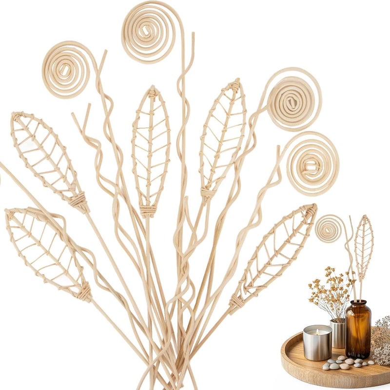 KASTWAVE 20PCS Reed Diffuser Sticks, Natural Rattan Wood Replacement Sticks for Essential Oil Diffuser, Long-Lasting Fragrance Diffuser Stick for Home, Bathroom, Bedroom, Office, Aromatherapy & Decor - Image 1