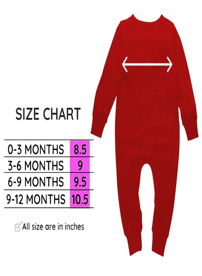 Mott2 New Year Special Red One Piece Coverall Unisex Baby Jumpsuit - Santa's Little Prince (Red, 9-12 Months) - Image 2