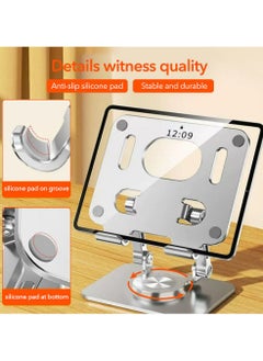 MissTiara iPad Stand Swivel Tablet Stand for iPad with 360 Rotating Base, Foldable Adjustable Holder for Drawing, Compatible with iPad Pro/Air/Mini and More  - Image 3