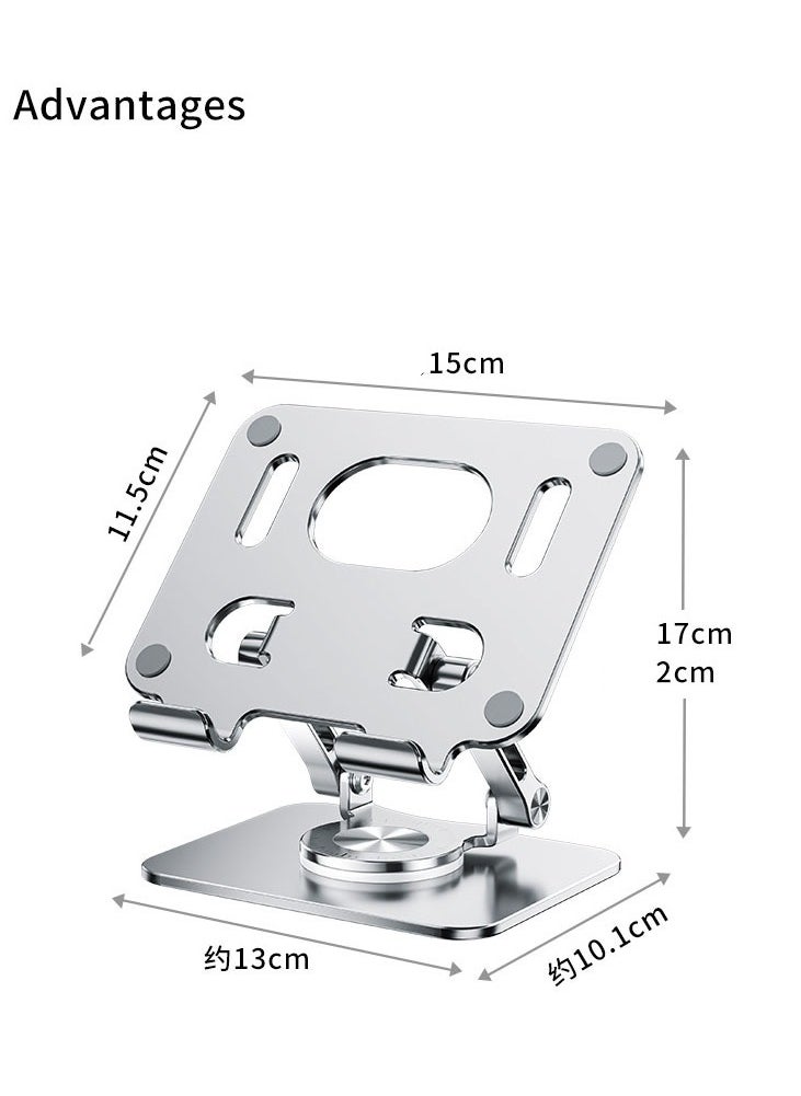 MissTiara - iPad Stand Swivel Tablet Stand for iPad with 360 Rotating Base, Foldable Adjustable Holder for Drawing, Compatible with iPad Pro/Air/Mini and More - Image 1