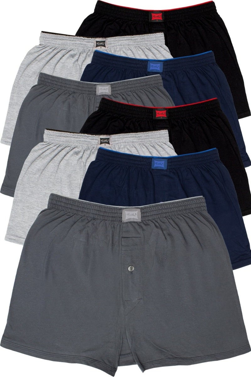 Tutku Passion 8 Opportunity Product! Men's Combed Cotton Towel Waist Boxer Mixed Color - 8 Pieces  - Image 1