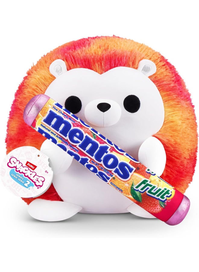 Snackles 77573J - Hedgehog (Mentos, Fruit) Series 2 35cm Plush Toy Medium (35cm) - Image 1