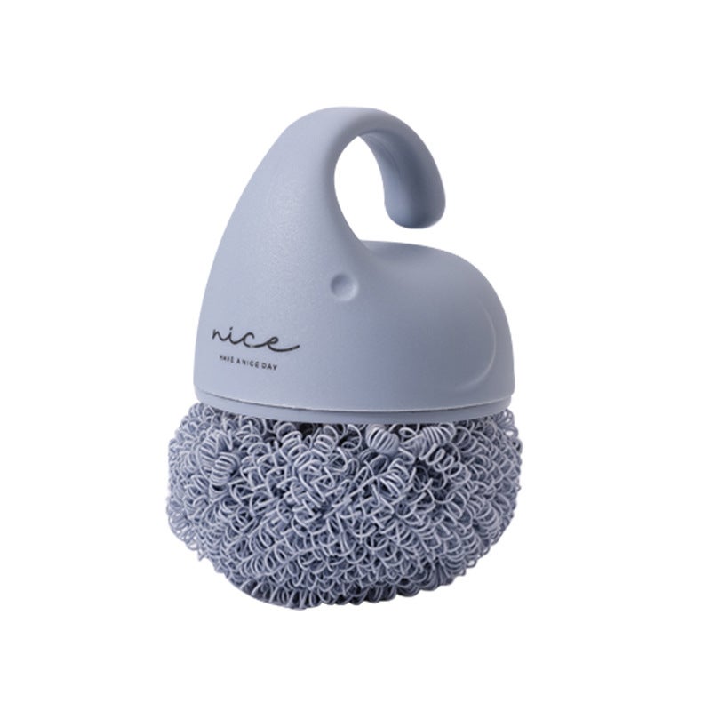 Flying Rabbit Short Handle Polyester Cleaning Brush Blue 