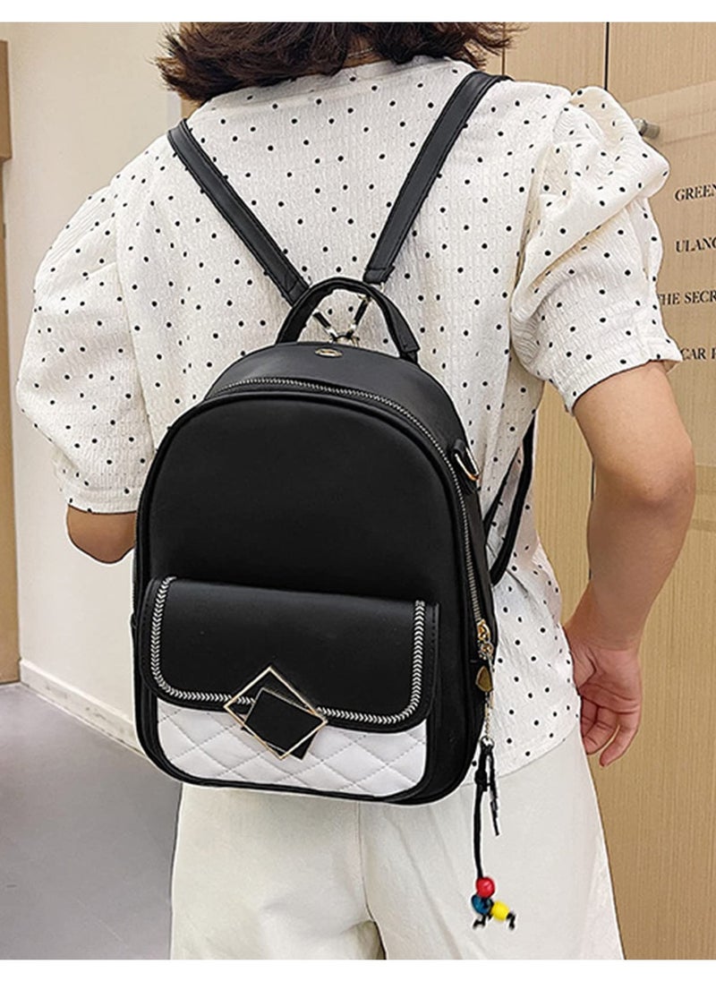 Excefore - Women Fashion Backpack, Purse Mini Handbag Rucksack PU Leather Daypack Shoulder Bags Casual Schoolbags for Teenagers Girls Work School Travel - Image 1