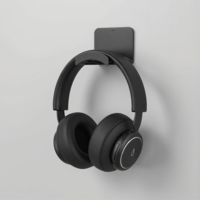 Headphone Holder Non Slip Curved Design Strong Adhesive Strip Drop Proof - Image 2