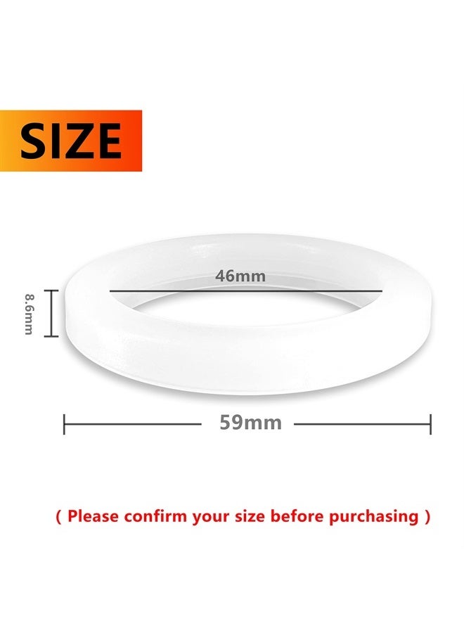 NEOUZA 51mm Brewing Group Head Silicone Gasket 2Pcs Compatible with Delonghi Dedica EC680/EC685/820/850/860 Smeg ECF01 - Image 1