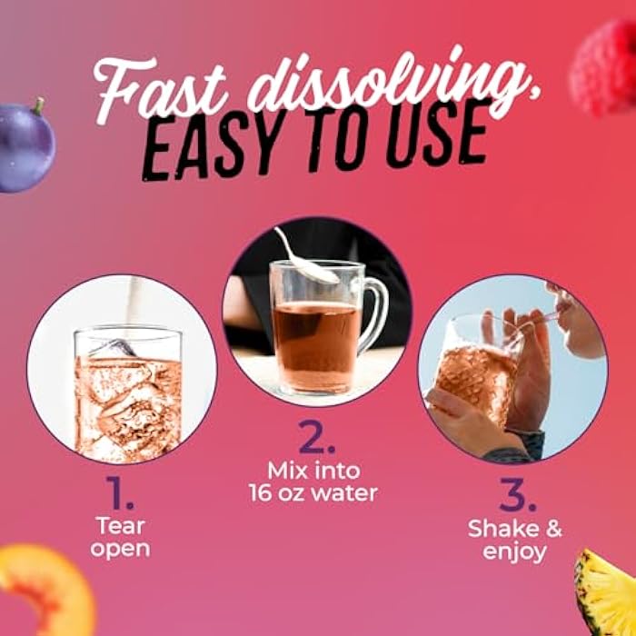 JUNP حزم مسحوق الإلكتروليت خالي من السكر من JUNP للترطيب الفوري بالماء مع الملح والبوتاسيوم، مشروب إلكتروليت كيتو خالي من السعرات الحرارية بدون كربوهيدرات وبدون سكر، مجموعة متنوعة من 5 نكهات، 5 حزم - Image 4