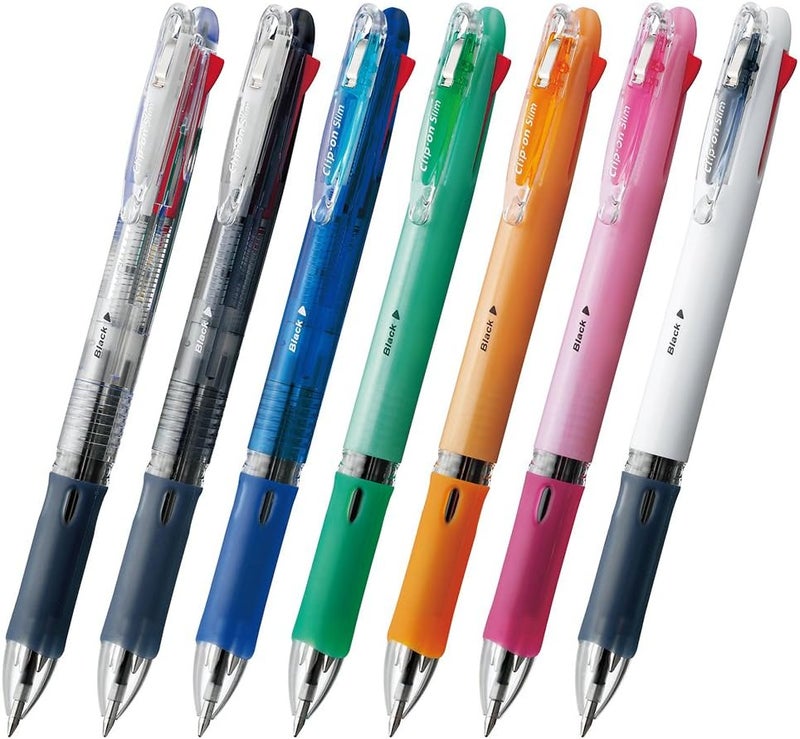 Zebra Pen Zebra Clip-On Multi Pen 4in1 (0.7 mm), 4 Colors, Soft Comfort Grip for Smooth Writing, Pack of 10 Pens - Image 3