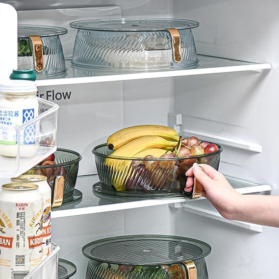 Deoxys Multi-layer Vegetable Cover Table Tents Plastic Cake Stand Transparent Tent Cake Stand Cover Dome Plate Cover Glass Cover for Wedding Party (3 layers) - Image 2