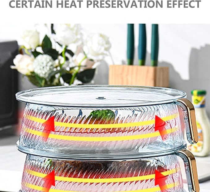 Deoxys Multi-layer Vegetable Cover Table Tents Plastic Cake Stand Transparent Tent Cake Stand Cover Dome Plate Cover Glass Cover for Wedding Party (3 layers) - Image 5