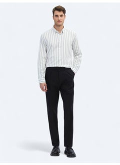 Kip Brown Striped Regular Fit Woven Casual 100% Cotton Shirt  - Image 2