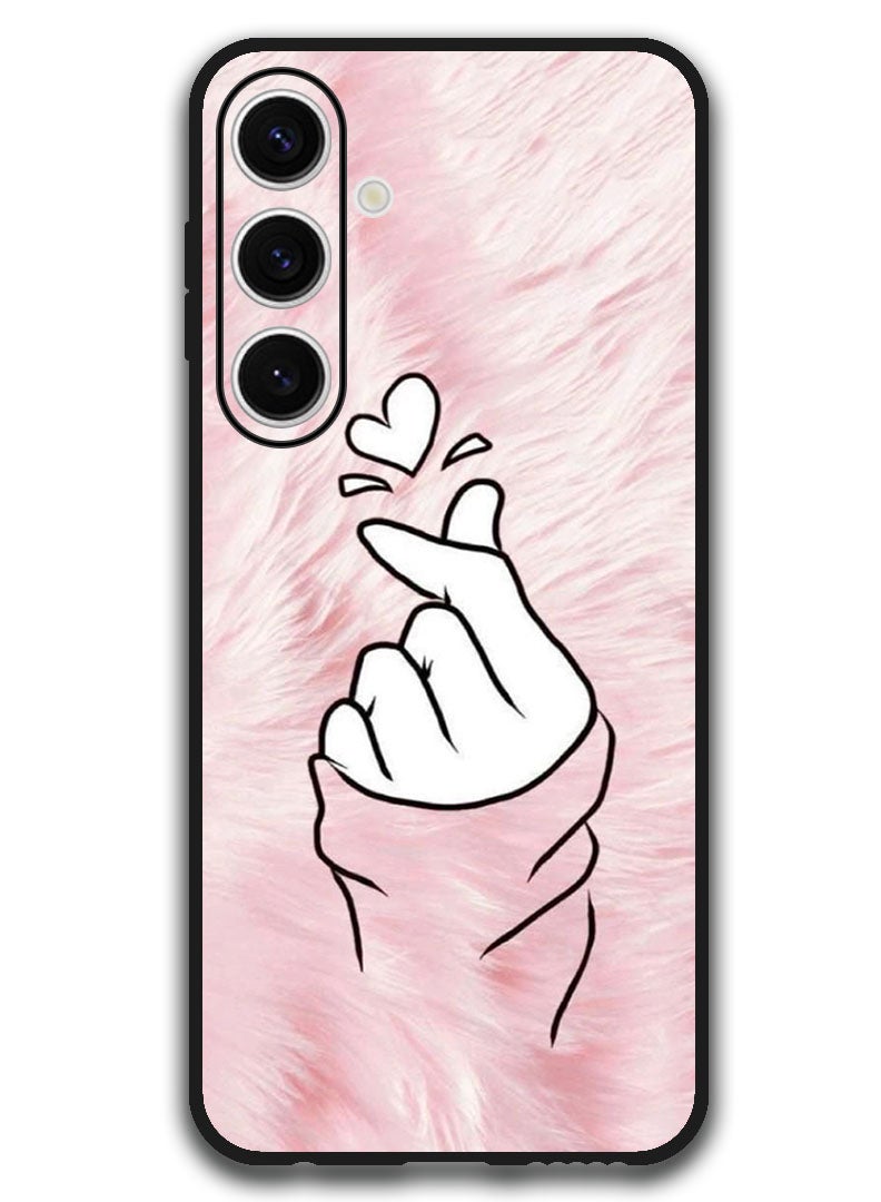 Theodor Protective Case Anti Scratch Shock Proof Bumper Cover For Samsung Galaxy S24 FE Snap Love Pink - Image 1