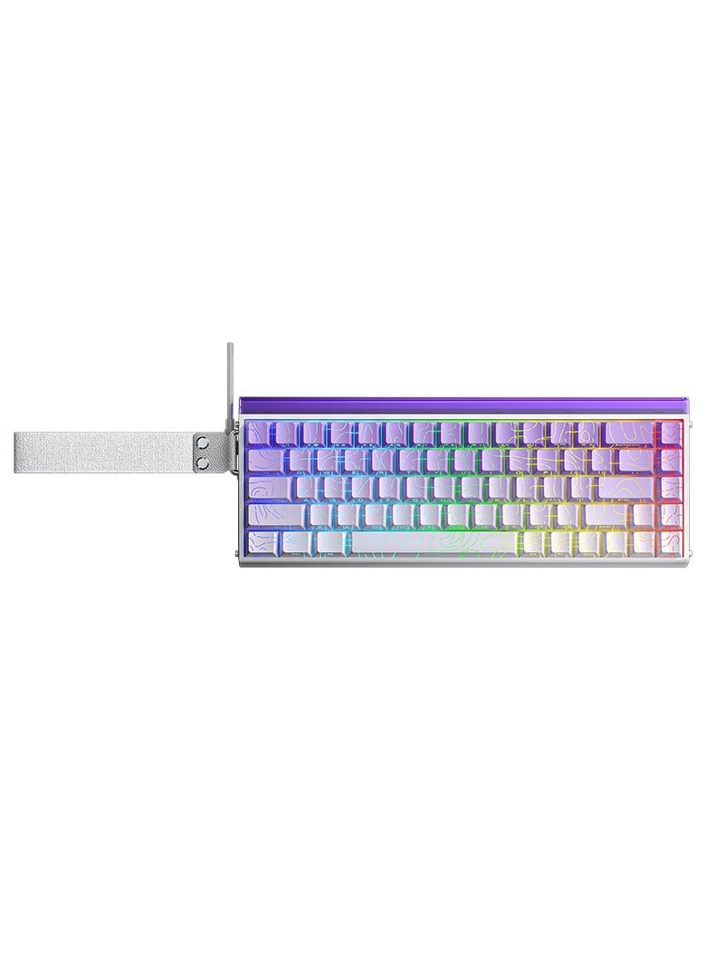 AULA لوحة مفاتيح الألعاب السلكية Hero 68 HE 60% مع مفاتيح مغناطيسية من نوع Hall Effect، معدل استجابة 8K هرتز، مفاتيح PBT مطبوعة من الجانبين، صندوق إضاءة RGB نيون، برنامج ويب قابل للتخصيص للاعبين على PC/Mac - Image 1