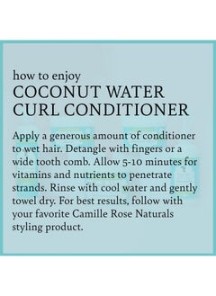 Camille Rose Camille Rose Coconut Water Curl Conditioner with Natural Coconut, Rosemary, & Castor Oils to Hydrate and Detangle, for Curly & Coily Hair Types, 12 oz  - Image 4