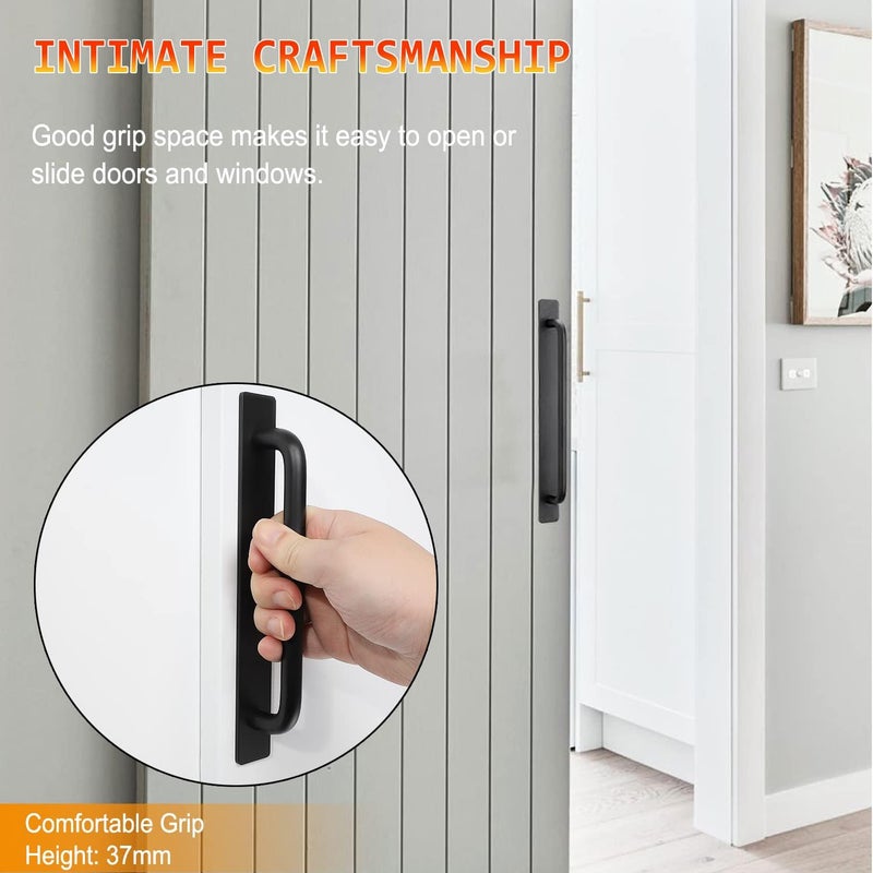 Young Dance Self-Stick Instant Cabinet Drawer Handles Pulls - 2pcs Aluminum Alloy Drawers Push Pull Handles Helper with Adhesive Door Handle for Kitchen Cabinet Drawer Window Sliding Closet (5.83", Black) - Image 5