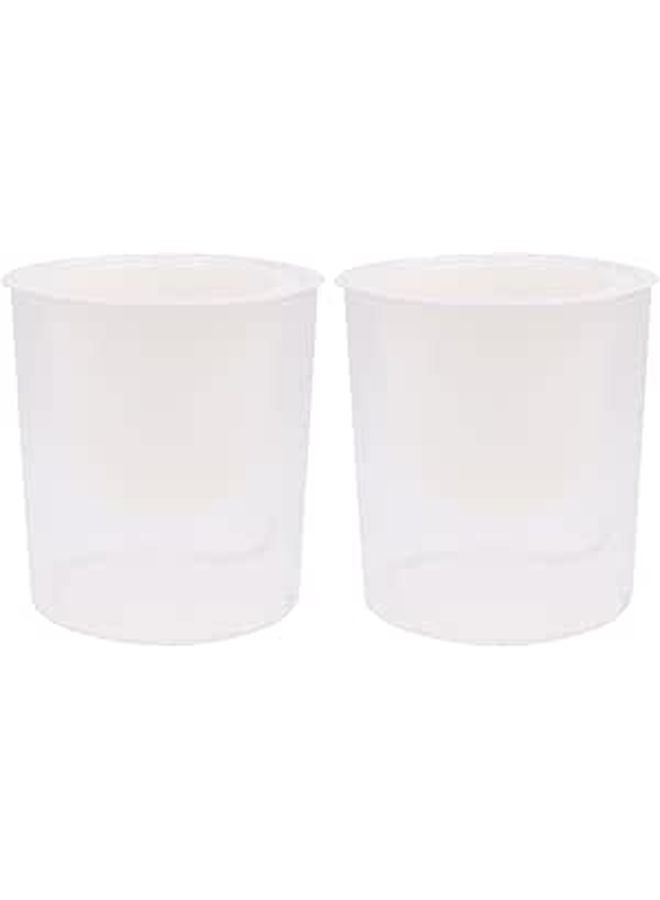 2 Pack Self Watering Plant Pots With Water Reservoir For Indoor Plants White - Image 1