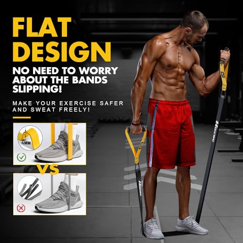 HOXWC Resistance Bands, Heavy Duty Pull Up Resistance Band with Door Anchor, Handles, Exercise Bands for Working Out Men&Women, Ideal for Pull Up, Muscle Training, Physical Therapy, and Home Workouts - Image 3