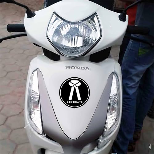 Deep Print Mart Advocate Sticker (Pack of 16) for Car & Bike - Vinyl, Waterproof, Self-Adhesive Sticker Compatible with All Plain Surfaces - Image 4