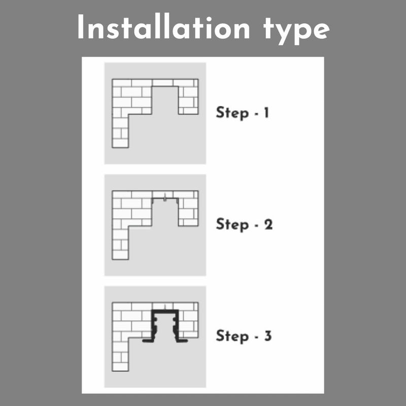 ABAJ أضواء أباج 10x12 مم شريط LED 1 متر قنوات إضاءة مستطيلة من الألمنيوم مع غطاء منتشر وأغطية نهاية ومشابك تثبيت بدون LED حزمة من 4 - Image 4