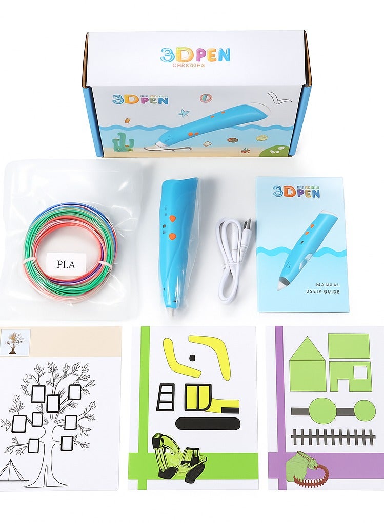 Sanback Rechargeable 3D Printing Pen ,Wireless 3D Pen with Safe Ceramic Nozzle – DIY Drawing & Modeling Tool for Kids and Adults [ random color  - Image 2