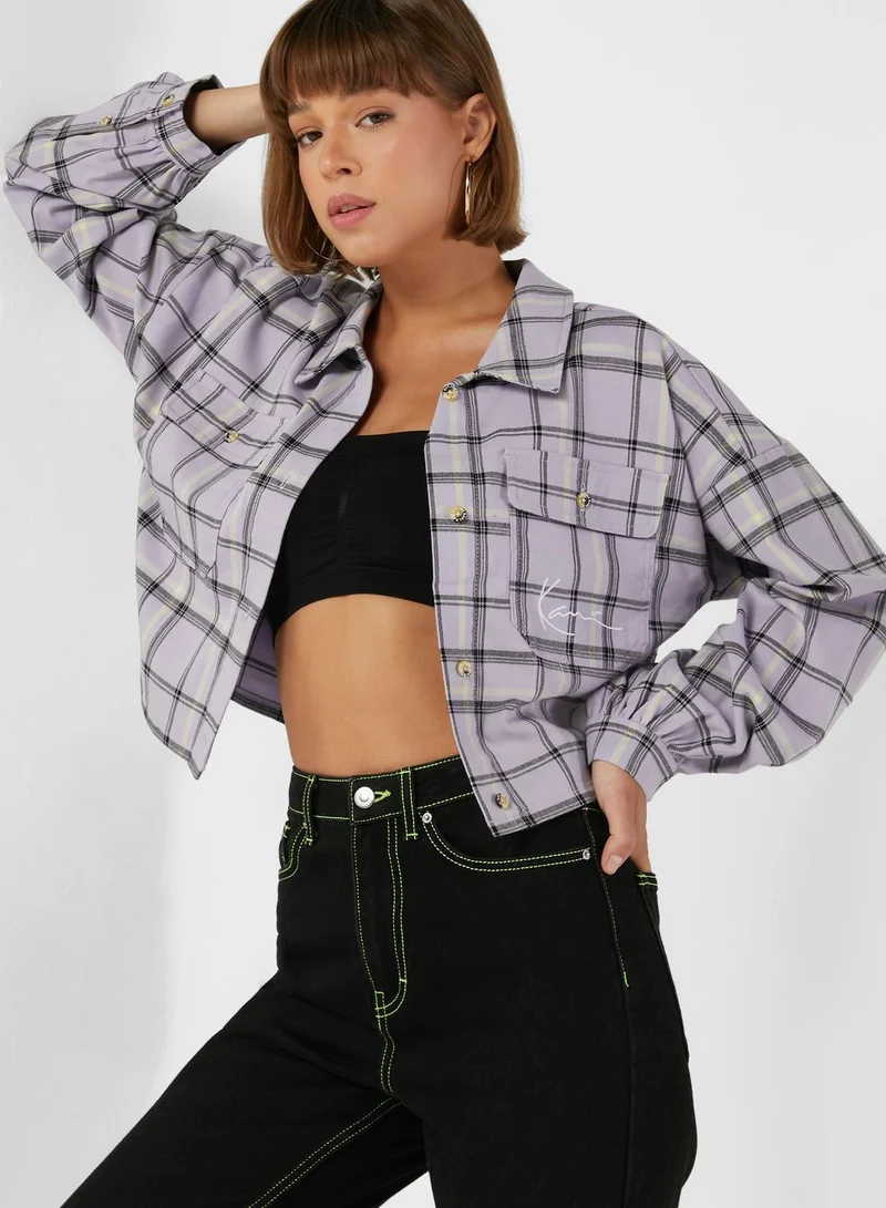 Karl Kani Signature Check Print Jacket