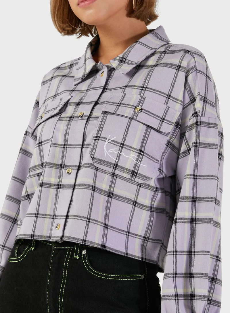 Karl Kani Signature Check Print Jacket