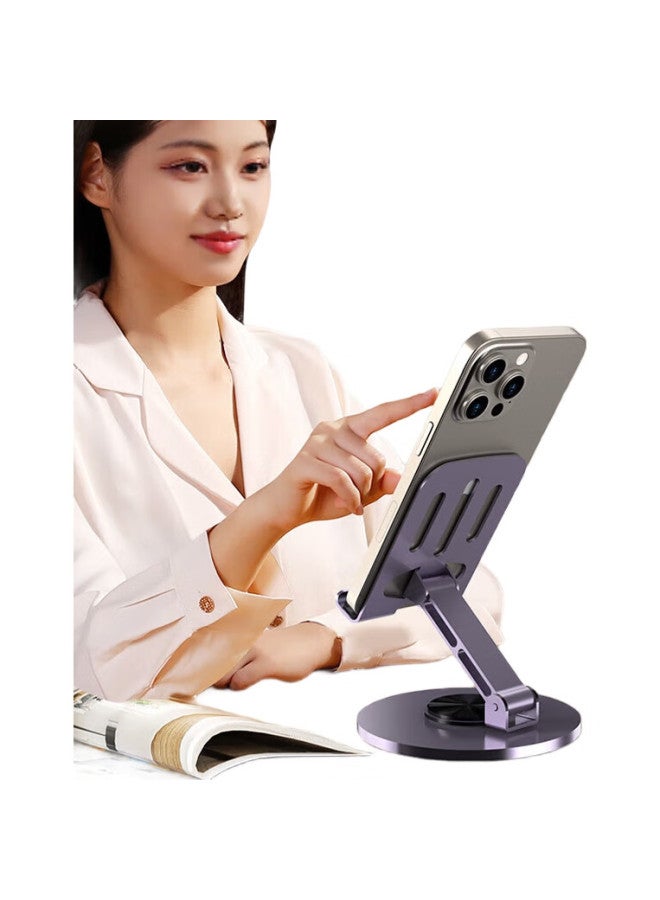 Stiger [Newly Upgraded All-Metal] Phone Stand Tablet Lazy Desktop Stand Suitable For Huawei Apple Bedside Online Classes Postgraduate Entrance Exam Binge-Watching, Adjustable Height Rotatable - Image 3